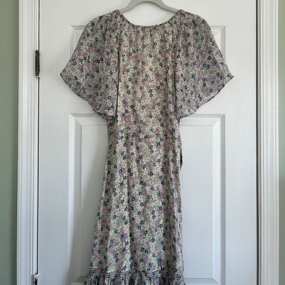 ASTR The Label Adella Floral Ruffle Midi Dress, Size Small - Picture 6 of 8
